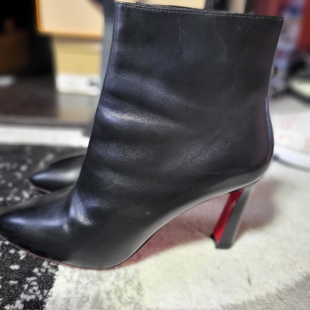 Size 42 Louboutin Booties Worn Once- Indoors